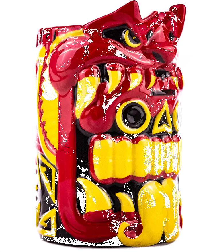 Urban Aztec Mouth Of The Serpent Designer Series Tiki Mug (Emperor's Blood) Tikis Urban Aztec Mouth Of The Serpent Designer Series Tiki Mug (Emperor's Blood) Tikis