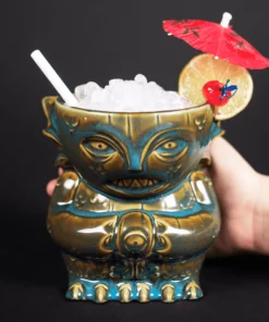 Devon Devereaux Tikis Innsmouth Creep Designer Series Tiki Mug - Abyss (Blue) 2 Devon Devereaux Tikis Innsmouth Creep Designer Series Tiki Mug - Abyss (Blue)