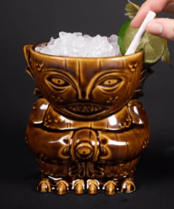 Devon Devereaux Tikis Innsmouth Creep Designer Series Tiki Mug - Primordial (Brown) 2 Devon Devereaux Tikis Innsmouth Creep Designer Series Tiki Mug - Primordial (Brown)
