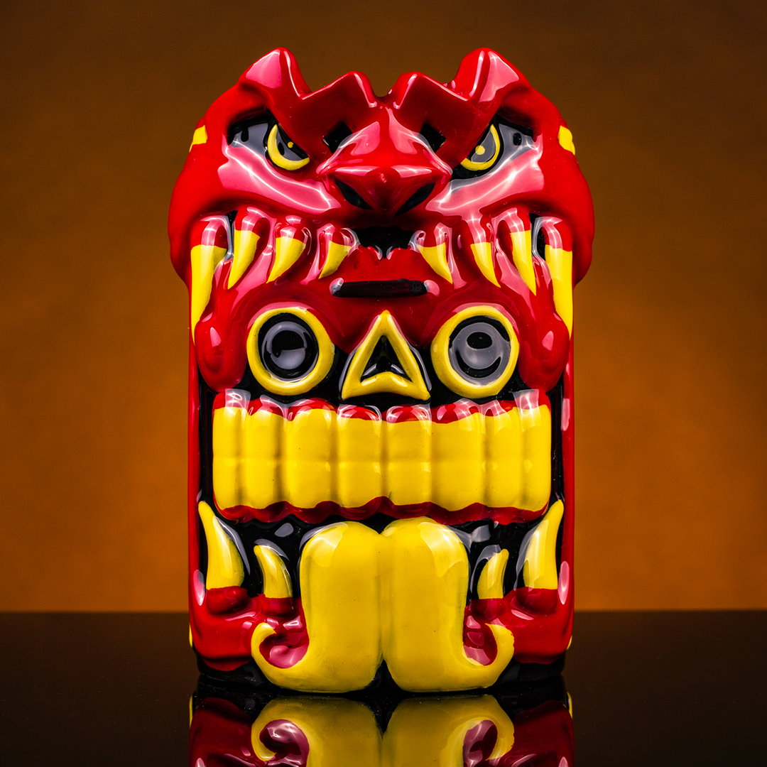 Urban Aztec Mouth Of The Serpent Designer Series Tiki Mug (Emperor's Blood) Tikis Urban Aztec Mouth Of The Serpent Designer Series Tiki Mug (Emperor's Blood) Tikis