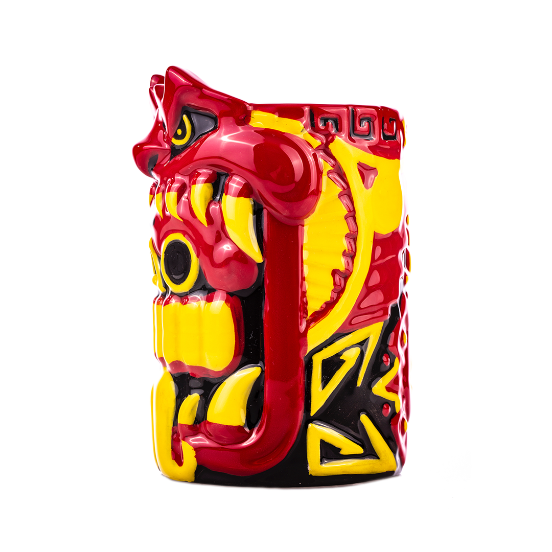 Urban Aztec Mouth Of The Serpent Designer Series Tiki Mug (Emperor's Blood) Tikis Urban Aztec Mouth Of The Serpent Designer Series Tiki Mug (Emperor's Blood) Tikis