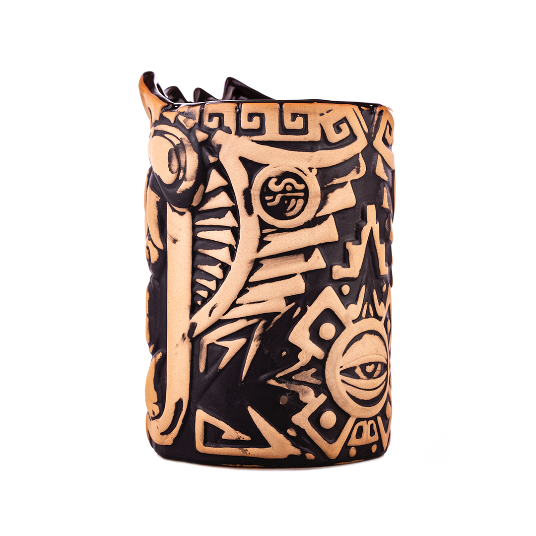 Urban Aztec Mouth Of The Serpent Designer Series Tiki Mug (Bone) Tikis Urban Aztec Mouth Of The Serpent Designer Series Tiki Mug (Bone) Tikis