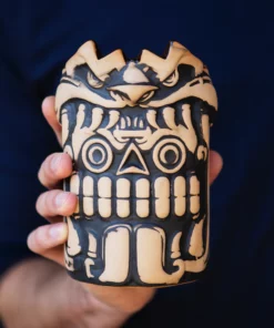 Urban Aztec Mouth Of The Serpent Designer Series Tiki Mug (Bone) Tikis 2 Urban Aztec Mouth Of The Serpent Designer Series Tiki Mug (Bone) Tikis