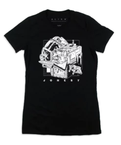 Martin Ansin Alien – Jonesy T-Shirt (Black & White)