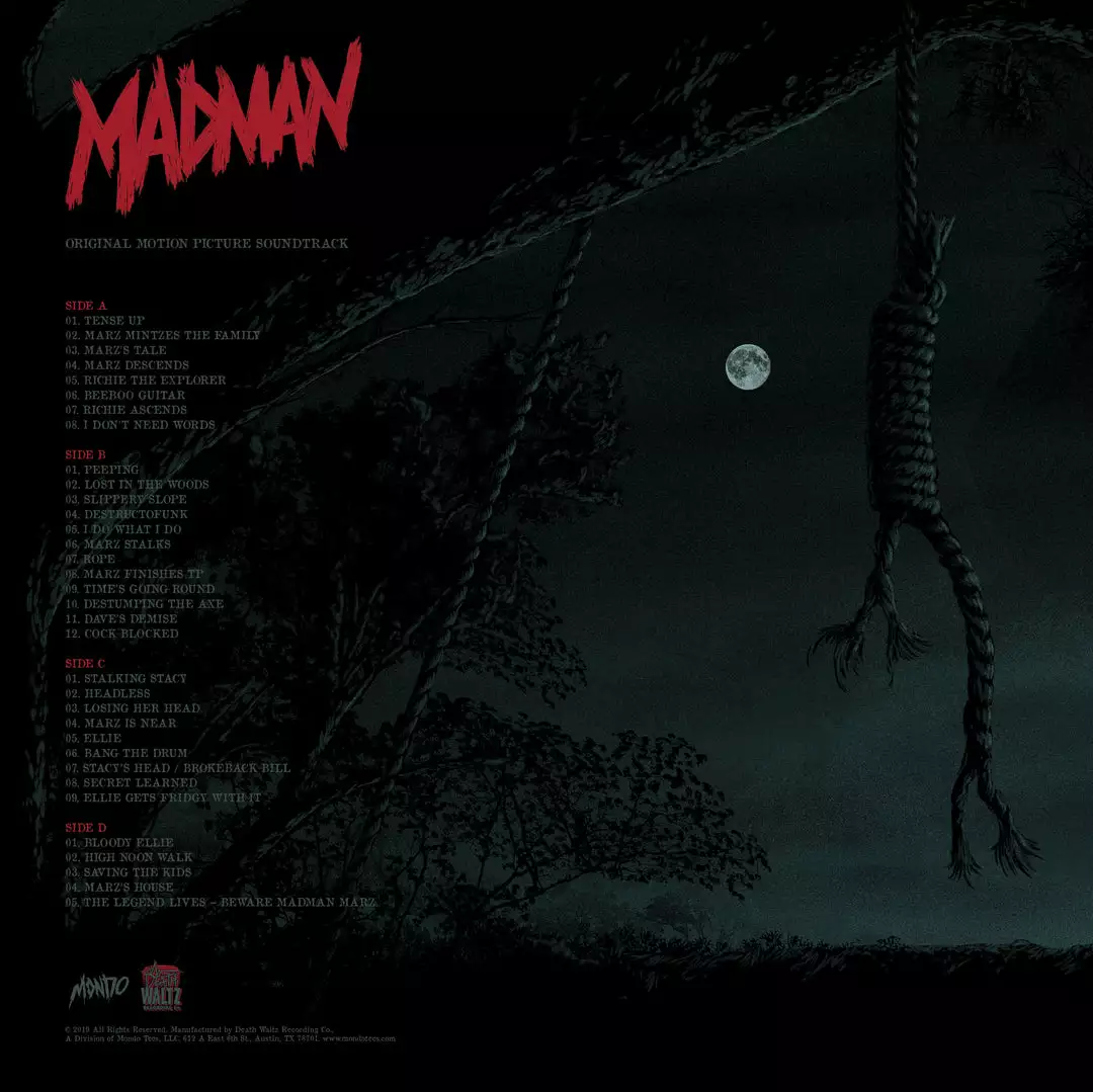 Steve Horelick Madman – Original Motion Picture Soundtrack 2XLP Music Steve Horelick Madman – Original Motion Picture Soundtrack 2XLP Music