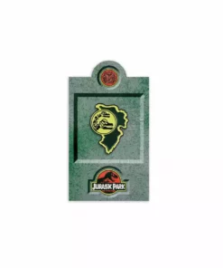 Mondo Enamel Pins Jurassic Park – Brachiosaurus Paddock Sign Enamel Pin