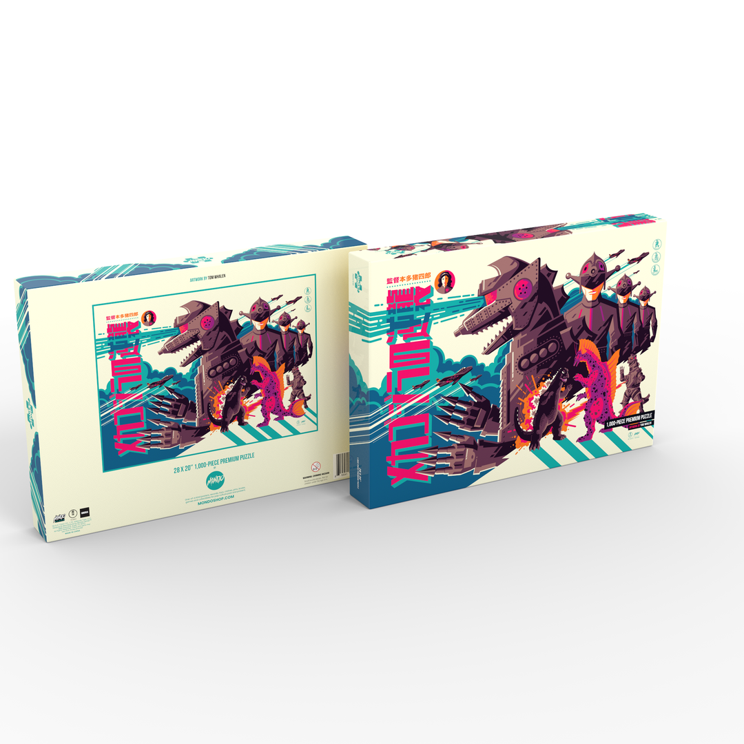 Tom Whalen Terror Of Mechagodzilla 1000-Piece Puzzle Toho Godzilla Tom Whalen Terror Of Mechagodzilla 1000-Piece Puzzle Toho Godzilla