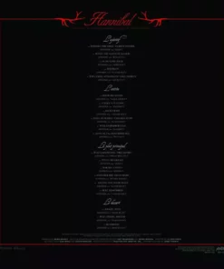 Brian Reitzell Hannibal – Original Television Soundtrack 2XLP Music 3 Brian Reitzell Hannibal – Original Television Soundtrack 2XLP Music