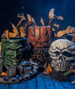 Mondo Tikis Halloween III: Season Of The Witch - Stacking Tiki Mug Set 9 Mondo Tikis Halloween III: Season Of The Witch - Stacking Tiki Mug Set