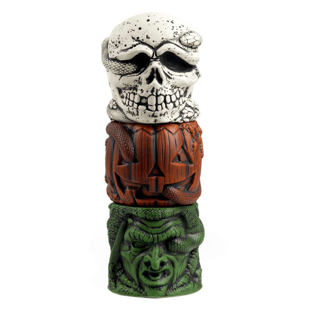 Mondo Tikis Halloween III: Season Of The Witch - Stacking Tiki Mug Set Mondo Tikis Halloween III: Season Of The Witch - Stacking Tiki Mug Set