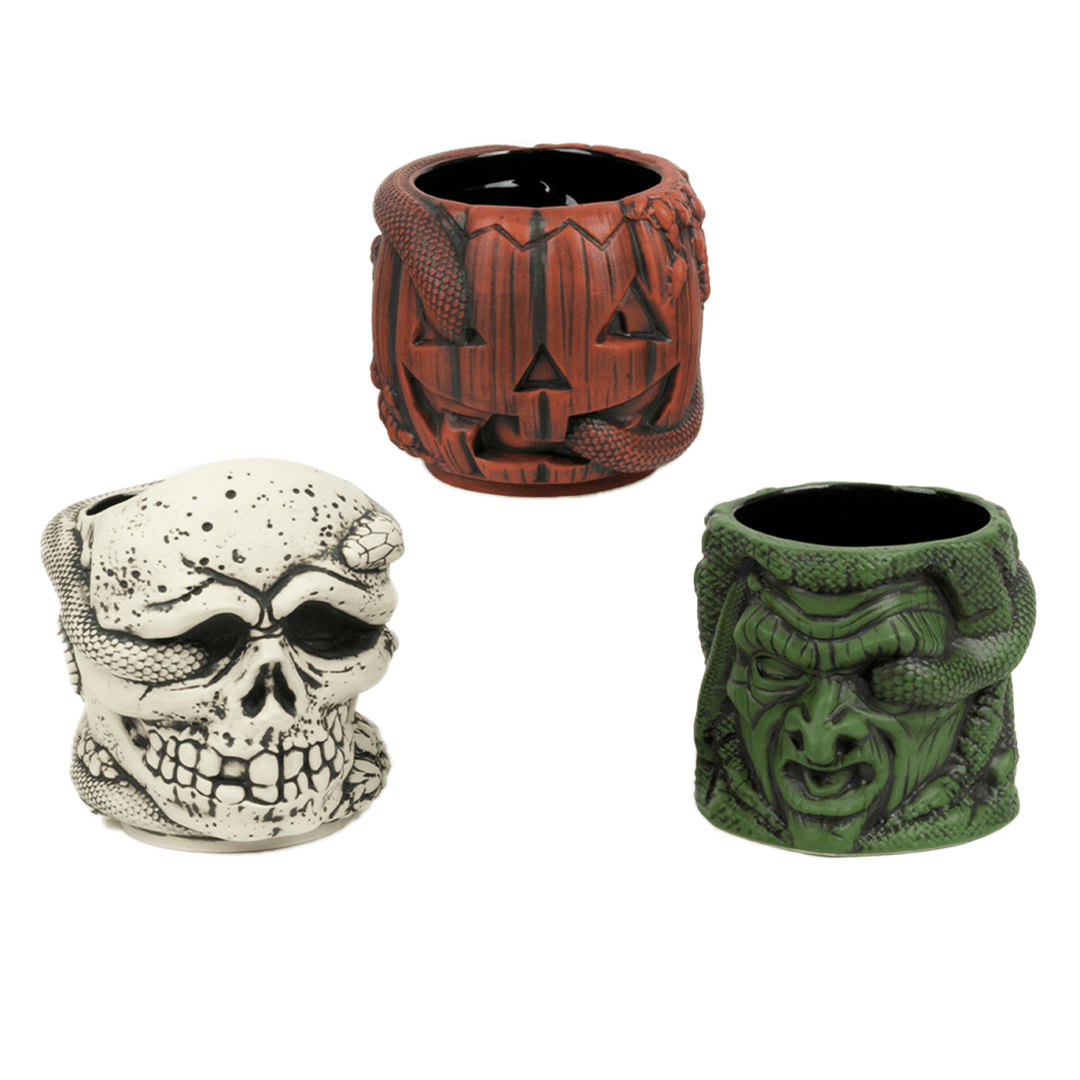 Mondo Tikis Halloween III: Season Of The Witch - Stacking Tiki Mug Set Mondo Tikis Halloween III: Season Of The Witch - Stacking Tiki Mug Set