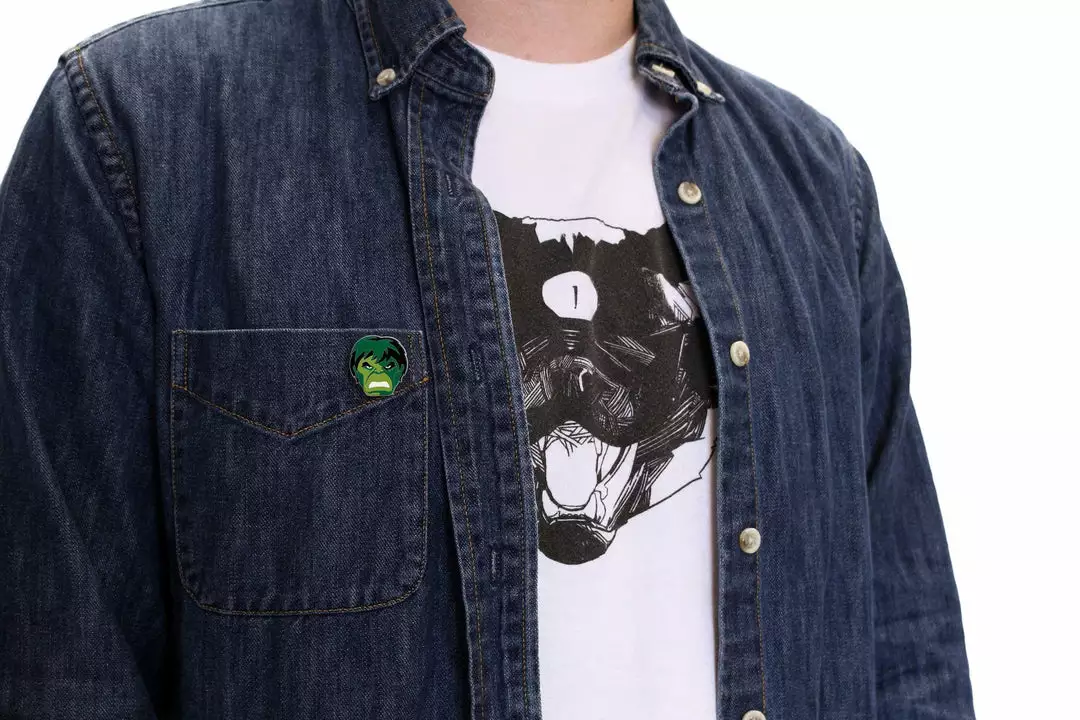 Tom Whalen Enamel Pins Incredible Hulk Enamel Pin Tom Whalen Enamel Pins Incredible Hulk Enamel Pin