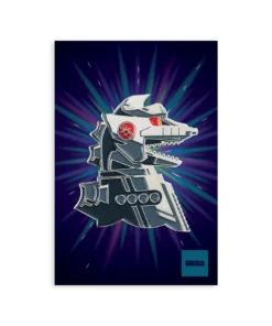 Tom Whalen Enamel Pins Mechagodzilla Enamel Pin