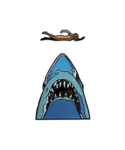 Oliver Barrett Enamel Pins Jaws 2-Pin Set