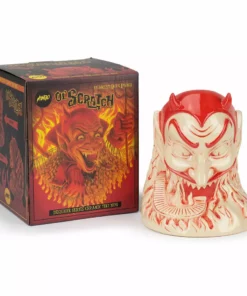 Doug P'Gosh Tikis Ol' Scratch Designer Series Tiki Mug - Red