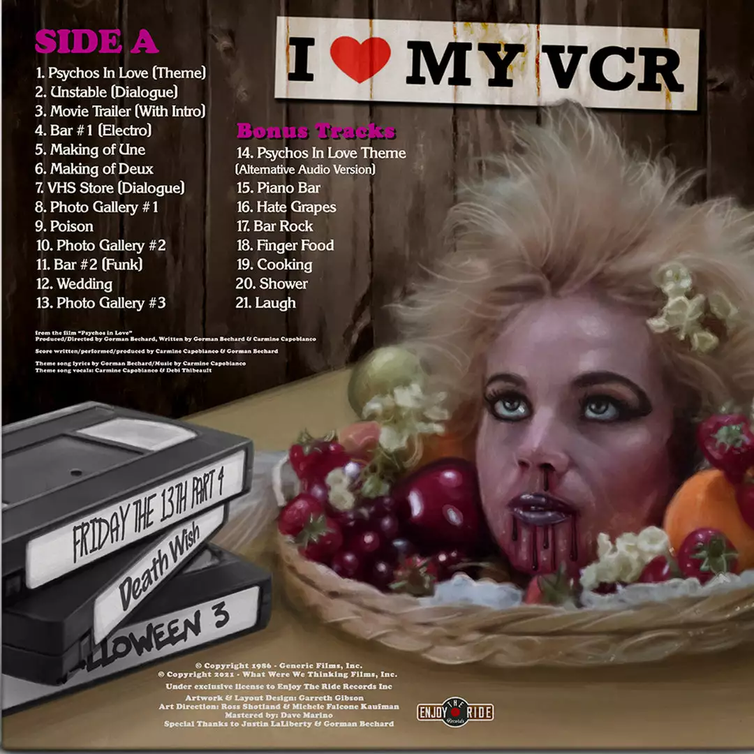 Carmine Capobianco Psychos In Love - Original Soundtrack LP Music Carmine Capobianco Psychos In Love - Original Soundtrack LP Music