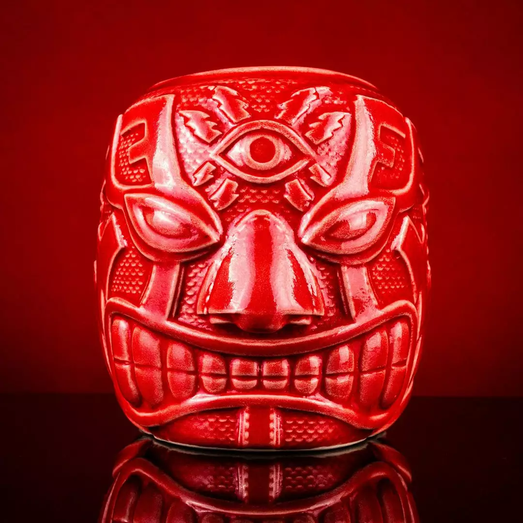 Mike Bonanno El Ojo Fantastico Tiki Mug – Furia Roja Variant Mike Bonanno El Ojo Fantastico Tiki Mug – Furia Roja Variant