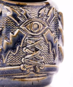 Mike Bonanno Tikis El Ojo Fantastico Tiki Mug - Fuego Azul