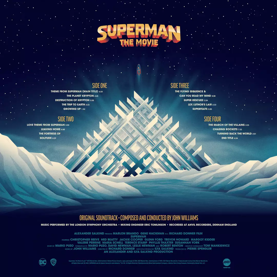 John Williams Music Superman: The Movie - Original Motion Picture Soundtrack 2XLP John Williams Music Superman: The Movie - Original Motion Picture Soundtrack 2XLP