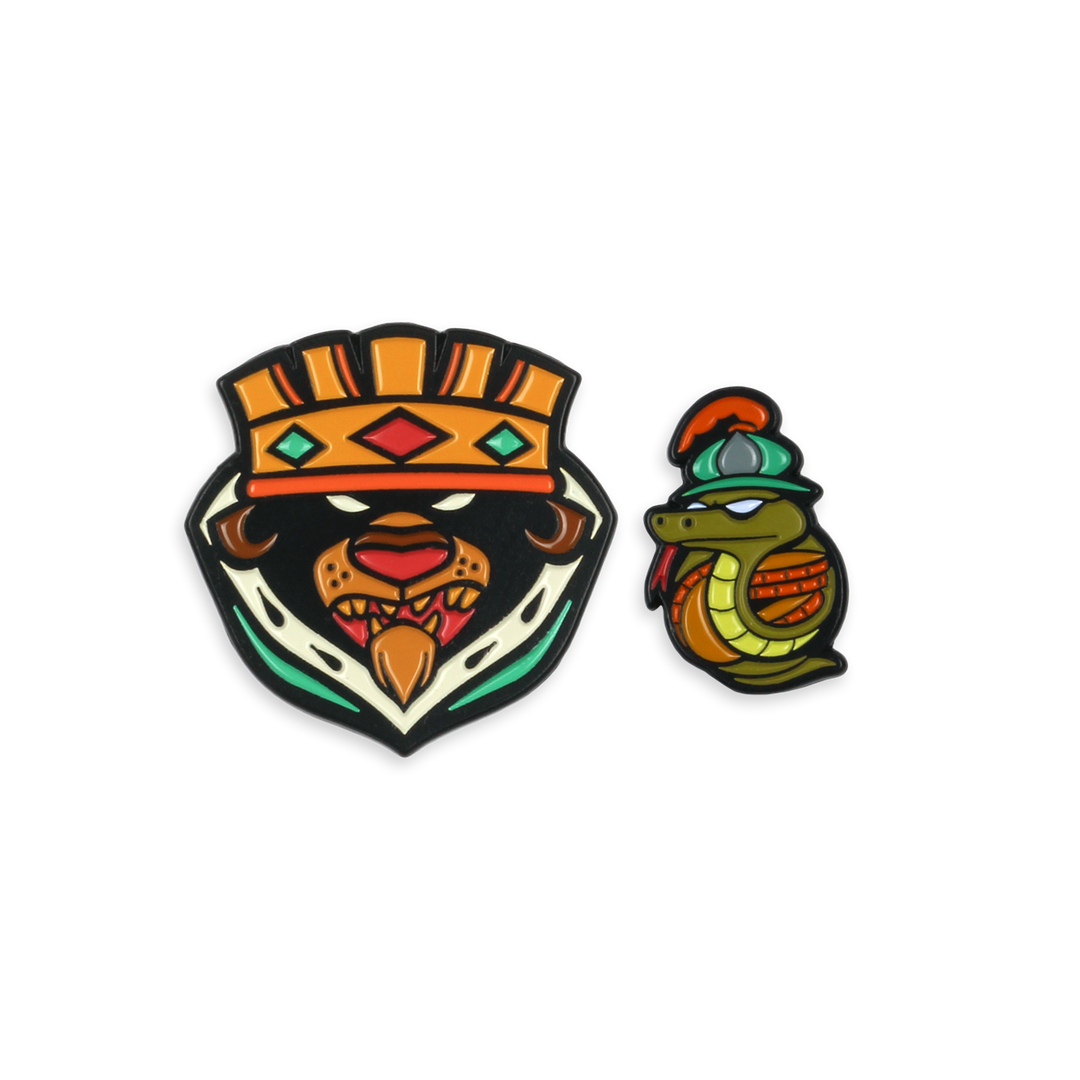 Dave Quiggle Enamel Pins Robin Hood - Prince John 2-Pin Set Dave Quiggle Enamel Pins Robin Hood - Prince John 2-Pin Set