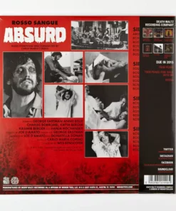 Carlo Maria Cordio Music Absurd (Rosso Sangue) Original Motion Picture Soundtrack 2XLP 11 Carlo Maria Cordio Music Absurd (Rosso Sangue) Original Motion Picture Soundtrack 2XLP