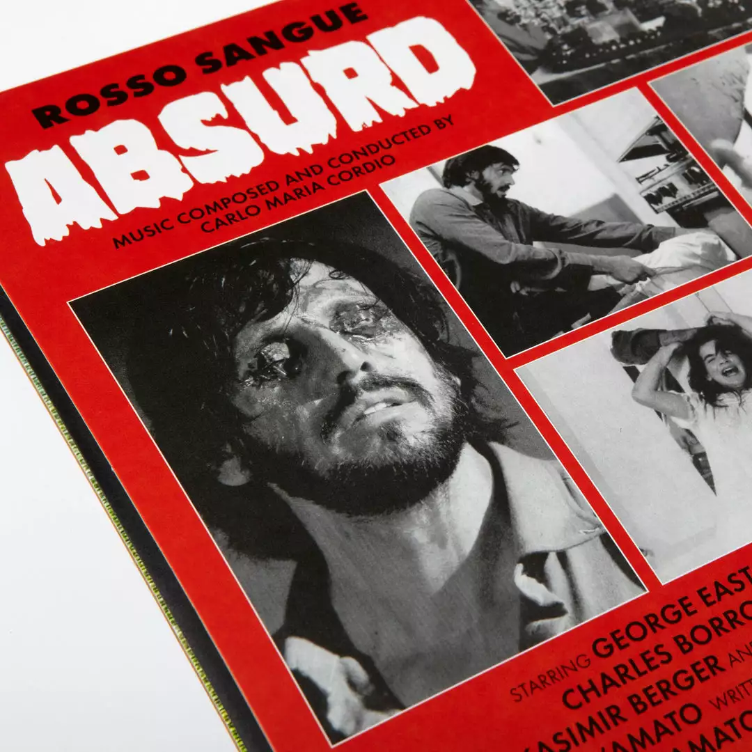 Carlo Maria Cordio Music Absurd (Rosso Sangue) Original Motion Picture Soundtrack 2XLP Carlo Maria Cordio Music Absurd (Rosso Sangue) Original Motion Picture Soundtrack 2XLP