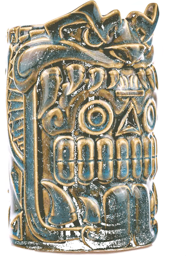 Urban Aztec Mouth Of The Serpent Designer Series Tiki Mug Urban Aztec Mouth Of The Serpent Designer Series Tiki Mug