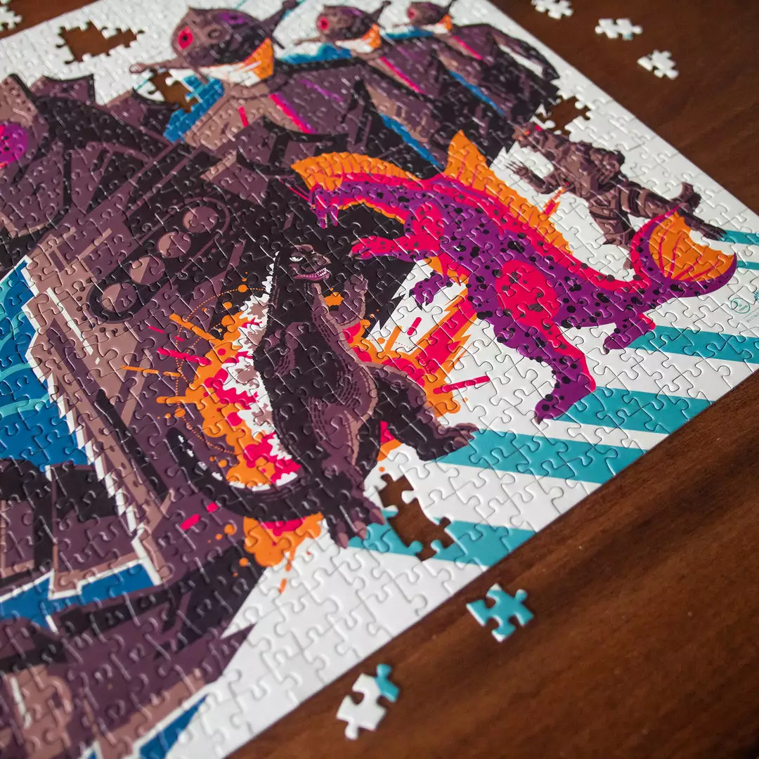 Tom Whalen Terror Of Mechagodzilla 1000-Piece Puzzle Toho Godzilla Tom Whalen Terror Of Mechagodzilla 1000-Piece Puzzle Toho Godzilla