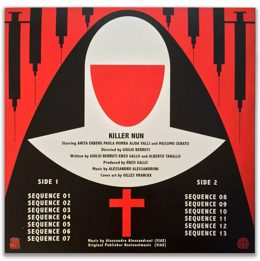 Alessandro Alessandroni Killer Nun Original Motion Picture Soundtrack LP Alessandro Alessandroni Killer Nun Original Motion Picture Soundtrack LP