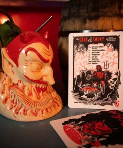 Doug P'Gosh Tikis Ol' Scratch Designer Series Tiki Mug - Red