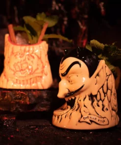 Doug P'Gosh Tikis Ol' Scratch Designer Series Tiki Mug - Black