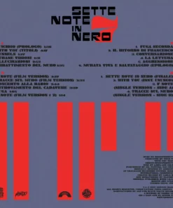 Franco Bixio, Fabiio Frizzi And Vince Tempera Sette Note In Nero - Original Motion Picture Soundtrack 2XLP 4 Franco Bixio, Fabiio Frizzi And Vince Tempera Sette Note In Nero - Original Motion Picture Soundtrack 2XLP